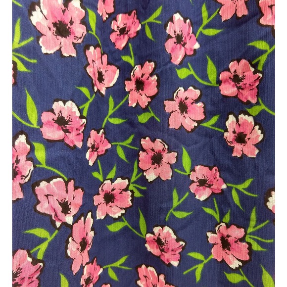The Limited Off-Shoulder Sheer Blouse Pink Floral - Picture 2 of 5